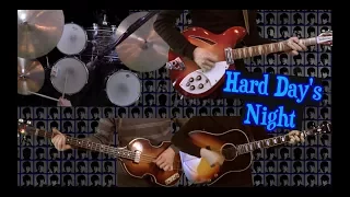 A Hard Day's Night - Guitar, Bass, Drums and Piano Cover