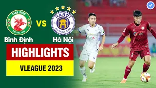 Highlights Bình Định vs Hà Nội | Đôi công hấp dẫn - Đặng Văn Lâm cản phá xuất thần đem về 3 điểm