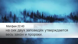 на сих двух заповедях утверждается вся Тора и пророки. Автор: Александр Огиенко