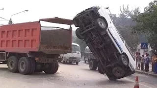 IDIOT TRUCK And CAR FAILS! Extreme Driving Fails Caught On Camera 2017