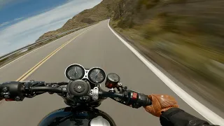 POV Ride Through The California High Desert // Triumph Speed Twin 1200