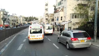 A tour of the neighborhoods of the ultra-Orthodox Jews in Jerusalem Israel