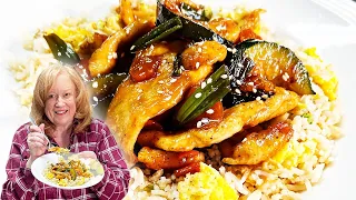 MONGOLIAN CHICKEN with FRIED RICE, Restaurant Quality Asian Inspired Easy Dinner Recipe