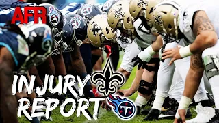 Saints-Titans Injury Report | Jake Haener Suspension Breaks LIVE ON AIR