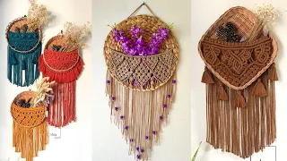 50+ DIY macrame wall hanging basket pattern | MACRAME BASKET WALL BOHO DECOR IDEAS 2022