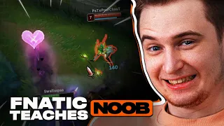 BELIEVE IN YOURSELF! | HUMANOID Teaches Noob AHRI | Fnatic Teaches Noob 2022