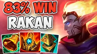 KOREAN CHALLENGER RAKAN WITH A 83% WIN RATE! | CHALLENGER RAKAN SUPPORT GAMEPLAY | Patch 12.3 S12