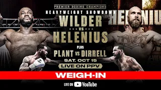 Wilder vs Helenius WEIGH IN | #WilderHelenius
