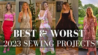 My best and worst makes of 2023! Sewing projects review, favourite patterns and fabrics