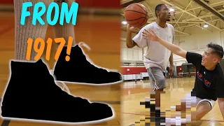 Testing the FIRST EVER Basketball Shoes! (Can You Still Hoop in Them?)