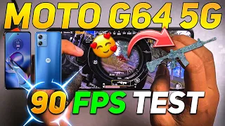 MOTO G64 5G BGMI 90 FPS TEST | MOTO G64 5G PUBG 90 FPS TEST | DM 7025 PROCESSOR 🥵🔥