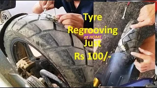 Tyre Regrooving at home in just Rs 100/-