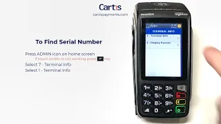 How To Find Serial Number on an Ingenico Desk 5000 or Move 5000 Credit Card Terminal