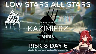 Arknights CC#6 Day 6 Arena 8 Risk 8 Guide Low Stars All Stars
