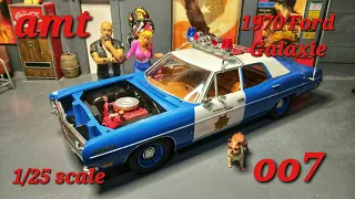 amt 1/25 scale 007 1970 Ford Galaxie Police Car