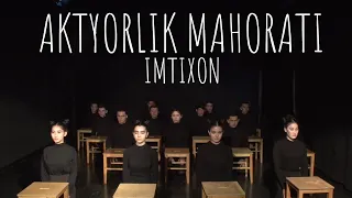 imtihon aktyorlik mahorati(hayvonlar/экзамен по актерскому мастерству(животние)/exam skills actor