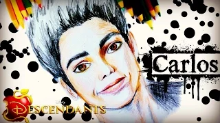 DISNEY DESCENDANTS Learn How to Draw CARLOS Speed Drawing