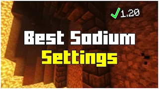 BEST SODIUM SETTINGS 1.20.2 - Get more FPS and NO Lags in Minecraft 1.20.2 (2023)