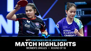 Kim Nayeong vs Adriana Diaz | WS R16 | WTT Contender Rio de Janeiro 2023