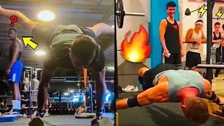 Scaring People With Calisthenics At The Gym 🔥 New Clips 😱