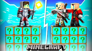 МНОЖЕСТВЕННАЯ СУПЕР БИТВА в МАЙНКРАФТ! ЛАКИ БЛОК ОСТРОВА MINECRAFT / ПРО VS ДВУХ НУБОВ В Lucky Block