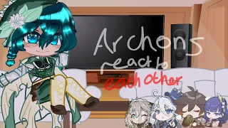 Genshin impact archons react // Genshin Impact // Gacha club