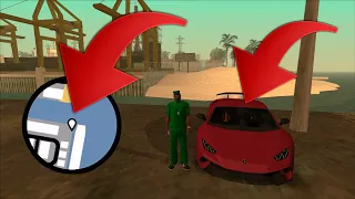 Secret Place With Lamborgini Huracan In GTA San Andreas! (Secret Place!)