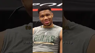 Giannis Antetokounmpo says sometimes in life people not gonna be around you to motivate you #shorts