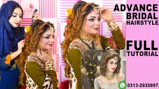 Advance Bridal Hairstyle #hairtutorial #kasheeshairstyle #bridalhairstyle #2024 #advancehairstyle