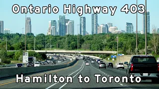 Ontario Highway 403 East - Hamilton to Toronto - 2020/06/18