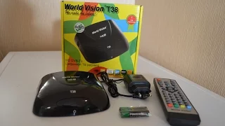 Тюнер (ресивер) Т2 World Vision T38 обзор (распаковка)