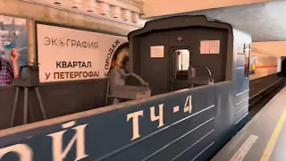 Перегонка Ретросостава с грузовым вагоном ТЧ-4 «Северное» по станции «Владимирская»