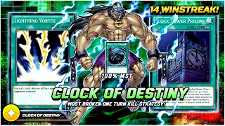 14 WINSTREAK - BROKEN ONE TURN KILL NEW DESTINY HERO - CLOCK OF DESTINY [Duel Links]