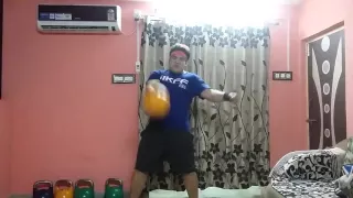 16 KG KETTLEBELL SNATCH, 101 Reps in 3 Min 14 Seconds ( 25-11-2015).