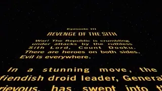 Star Wars Revenge of the Sith (2005) Opening crawl