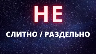 НЕ С РАЗНЫМИ СЛОВАМИ:СЛИТНО И РАЗДЕЛЬНО /// РАЗБОР ЗАДАНИЯ 13 ЕГЭ ПО РУССКОМУ ЯЗЫКУ (ТЕОРИЯ)