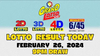 Lotto Results Today 9pm Draw February 26, 2024 Swertres & Ez2 | Pcso Result