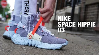 Recycled SPACE Shoes?! NIKE SPACE HIPPIE 03 Review & On Feet