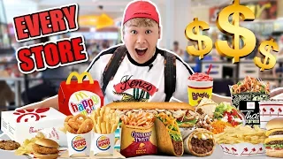 I Bought Everything From EVERY Fast Food Store In The Mall (IMPOSSIBLE FOOD CHALLENGE)