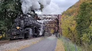 Chasing Western Maryland Scenic Railroad Steam Engine With A New B32-8