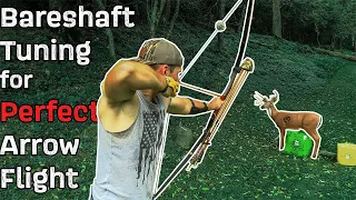 Bareshaft Tuning For PERFECT Arrow Flight/How to - Traditional Archery Tips & Tricks