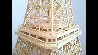 Making of Eiffel Tower with Bamboo Sticks | DIY BamBoo Eiffel tower