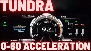 2022 Toyota Tundra Turbo V6 0-60 mph Acceleration Sport Mode