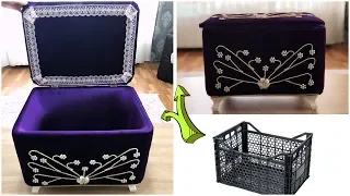 Making bridal chest from plastic vegetable crate | Recycle  | DIY