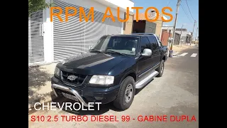 CHEVROLET S10 4x4 2.5 TURBO DIESEL - CABINE DUPLA