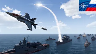 Nato Fighter Jets Inflict Heavy Damage on Russian Aircraft Carrier - ArmA 3