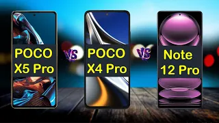 POCO X5 Pro vs POCO X4 Pro vs Redmi Note 12 Pro | POCO vs Redmi