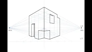 Dibujo a dos puntos (Perspectiva oblicua)