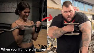 Men HUMBLE Cocky Female Gym TikTokers