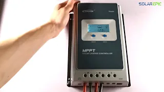 SolarEpic Epever Tracer AN MPPT Solar Charge Controller Combination installation